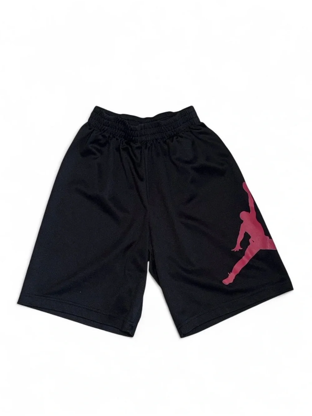 Jordan Black Shorts with Pink Jumpman Graphic